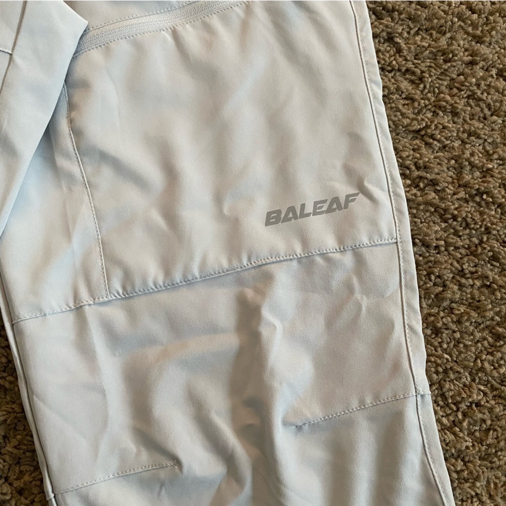 BALEAF Pants Gray Cinch with Pockets XS Travel Hike Lounge Workout - Picture 5 of 12